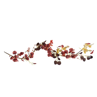 5ft. Berries & Maple Leaves Artificial Fall Harvest Garland