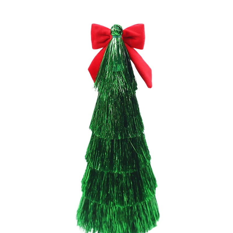 Tinsel Tree with Bow Tabletop Décor by Ashland
