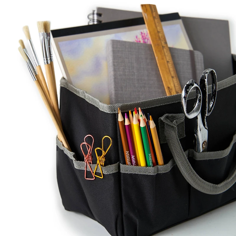 9 Pack: Black Tote Bag by Artist's Loft™ Fundamentals