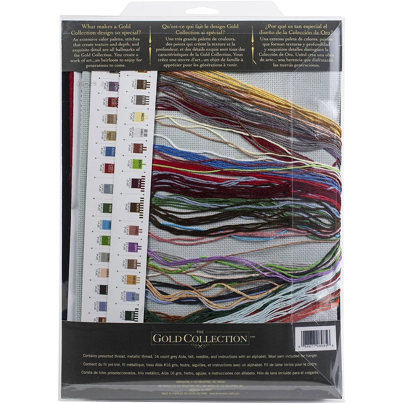 Dimensions® Gold Collection Santa's Snowglobe Stocking Counted Cross Stitch Kit