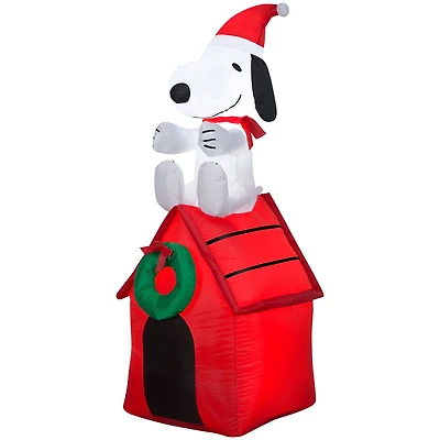 4ft. Airblown® Inflatable Christmas Snoopy on Dog House