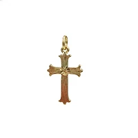 Charmalong™ 14K Gold Plated Crystal Cross Charm by Bead Landing™