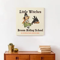 Little Witches Broom Riding School 16" x 16" Canvas Wall Art
