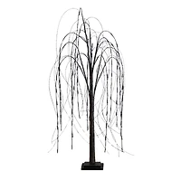 4ft. Orange & Purple LED Pre-Lit Halloween Black Willow Artificial Fall Tree
