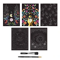 Brea Reese™ 9" x 12" Spring Celestial Scratch Art Paper Pad