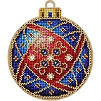 Wonderland Crafts Red & Ornament Cross-Stitch Kit