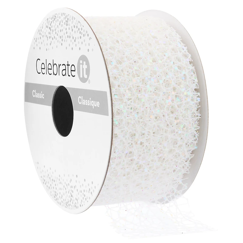 1.5" x 3yd. Web Glitter Ribbon by Celebrate It™ Classic