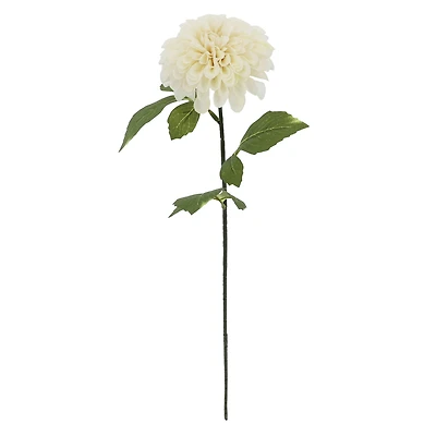 31" Cream Ball Dahlia Stem by Ashland®