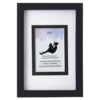 Simply Essentials™ Black Linear Frame with Double Mat by Studio Décor