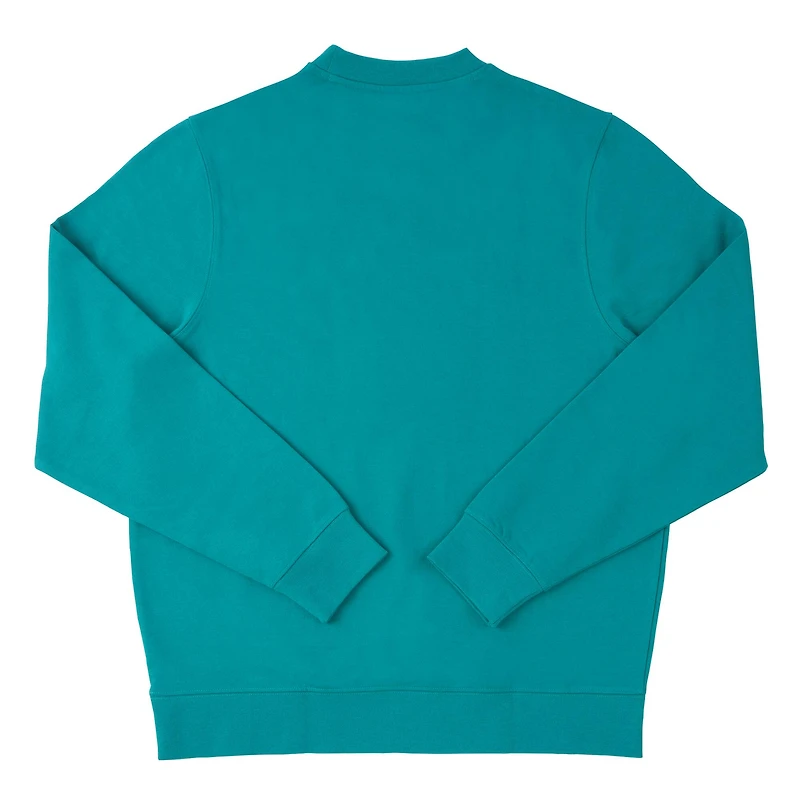 Teal Christmas Lights Adult Crew Neck Sweatshirt by Celebrate It