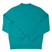 Teal Christmas Lights Adult Crew Neck Sweatshirt by Celebrate It