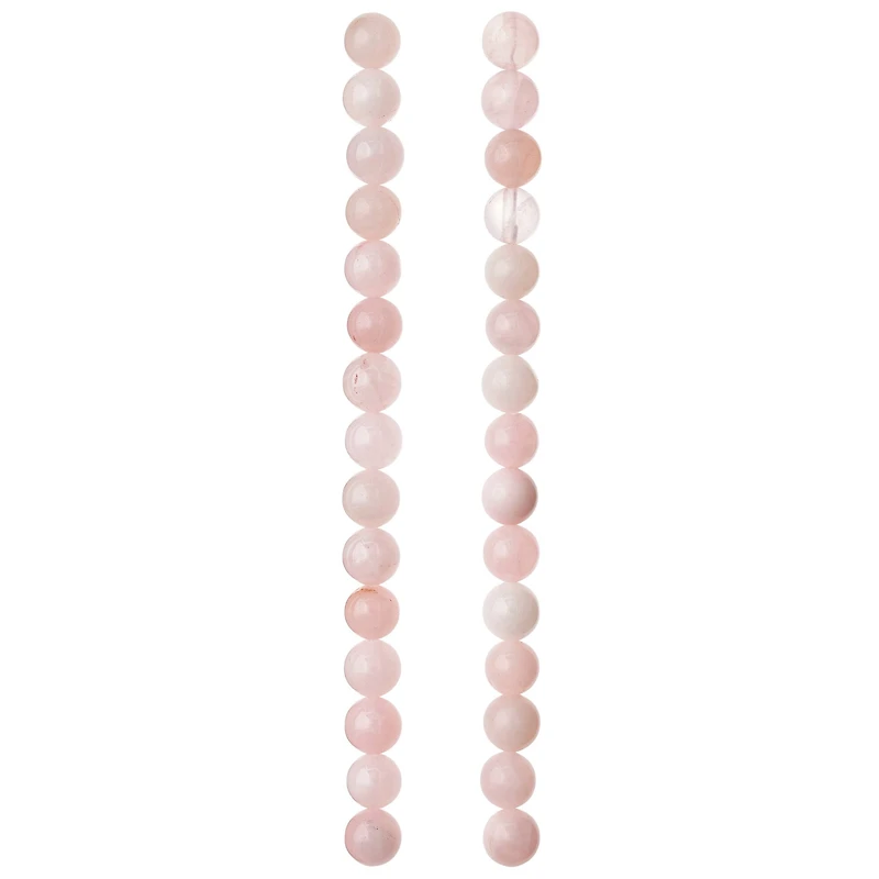 Rose Quartz Round Beads by Bead Landing™, 8mm