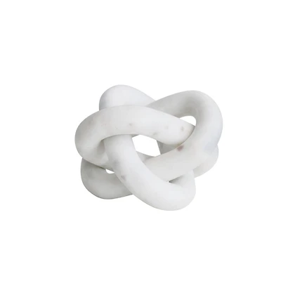Hello Honey® 6" White Decorative Interlocking Marble Chain with 3 Links