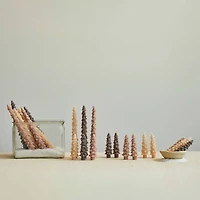 Hello Honey 10" Khaki Seasonal Silhouette Tree Shaped Taper Candles, 2ct.