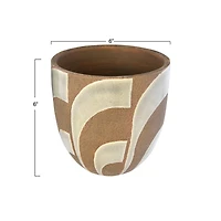 Hello Honey® 6" Hand Painted Terracotta Planter