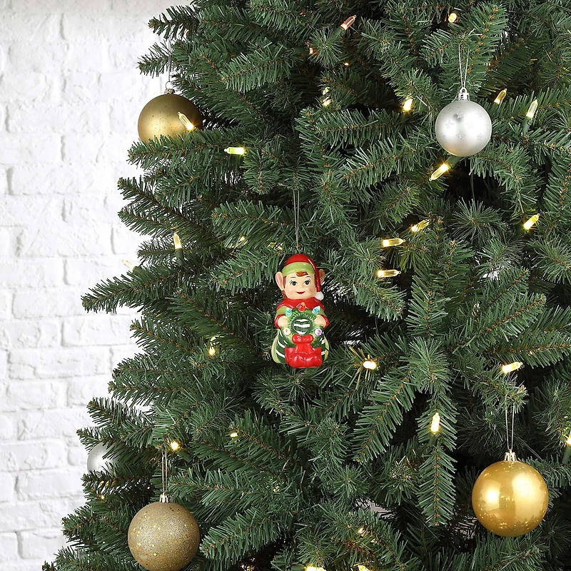 Mr. Christmas Nostalgic Ceramic Elf Ornament