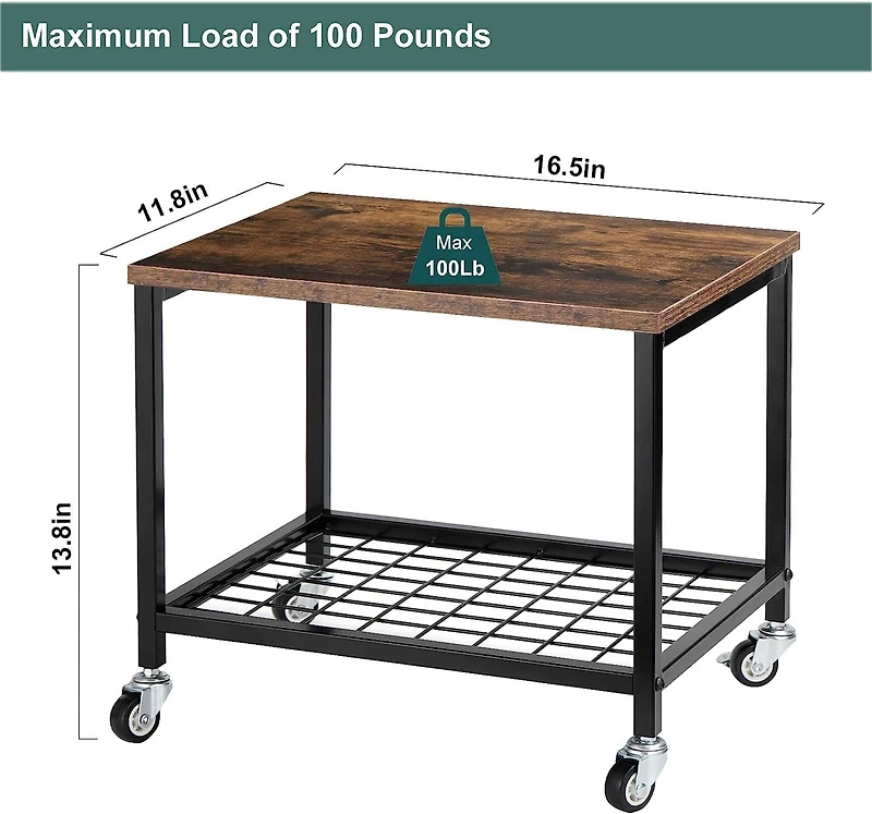 NEX™ 2-Tier Under Desk Printer Stand