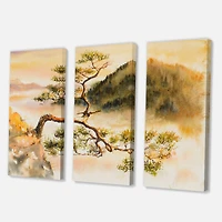 Designart - Curved Pine Tree On The Top of Sokolica Peak