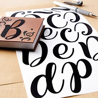 Black Hand Letter Alphabet Stickers by Recollections™