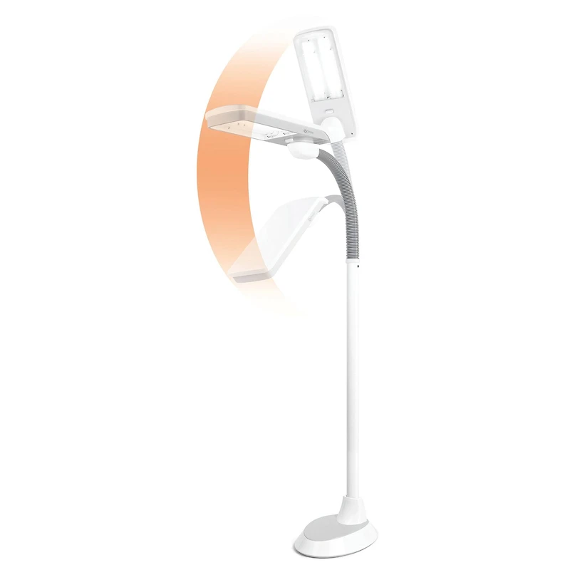 OttLite 36w Pivoting Shade Floor Lamp