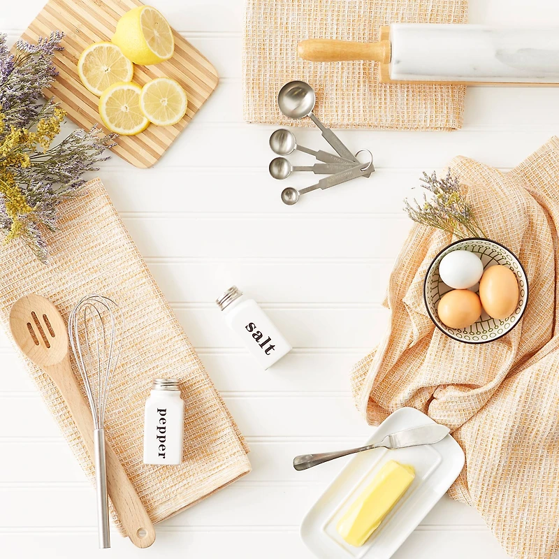 DII® Tonal Recycled Cotton Waffle Dish Towels