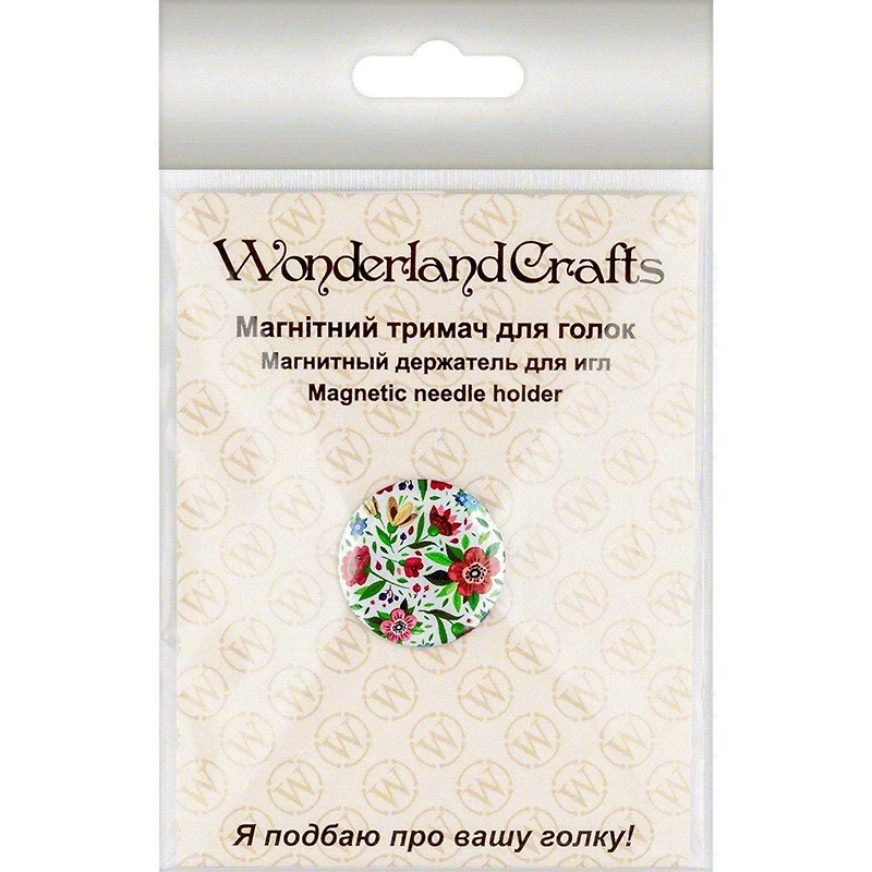 Wonderland Crafts Red Flowers Magnetic Needle Holder