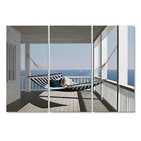 Designart - Hammock & Pillows - Beach Canvas Wall Art