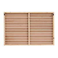 White Wood French Country American Flag Wall Decor, 26" x 38" x 2"