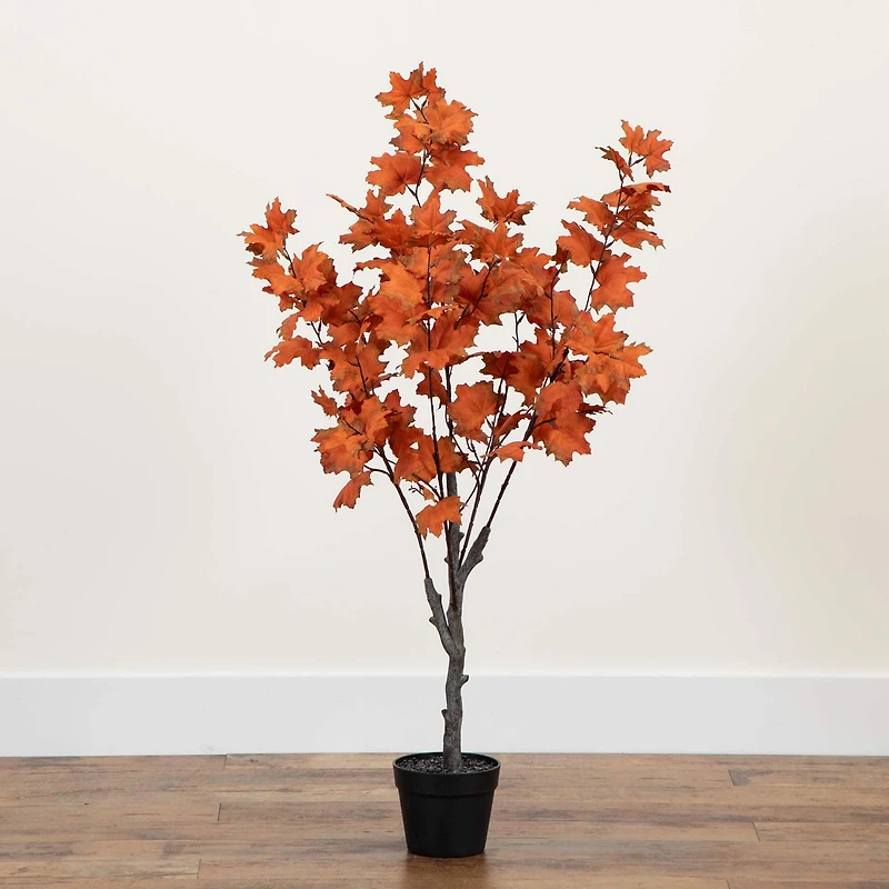 4ft. Autumn Smoky Maple Artificial Fall Tree