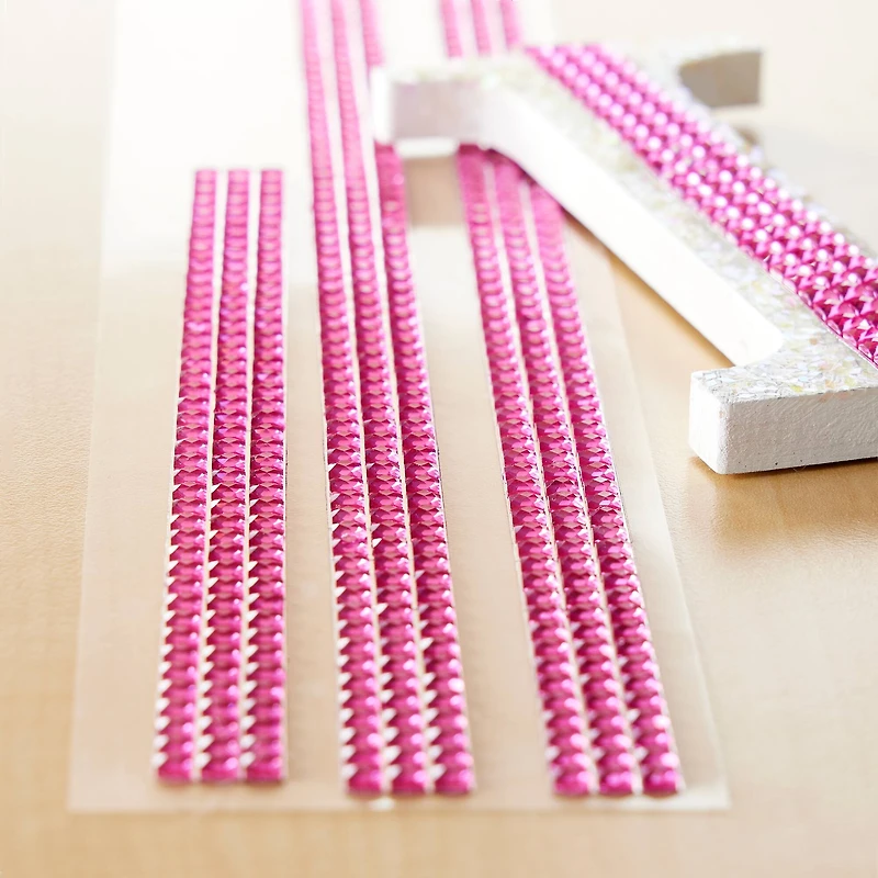12 Packs: 3 ct. (36 total) Hot Pink Border Bling Stickers by Recollections™