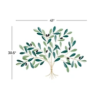 40" Green Metal Coastal Wall Décor