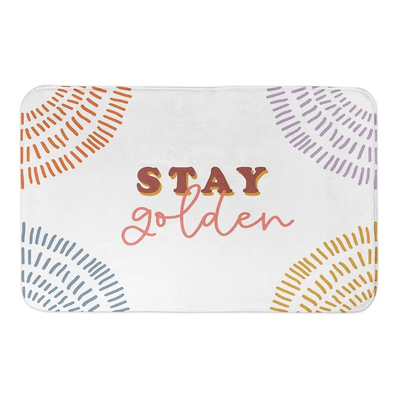Stay Golden Bath Mat