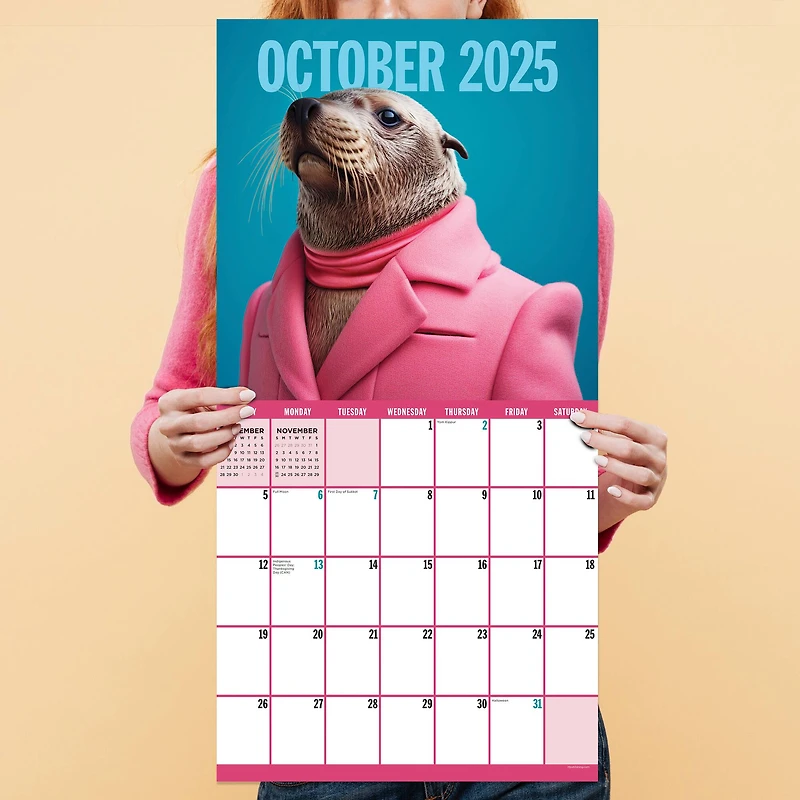 TF Publishing 2025 Pawsmopolitan Wall Calendar