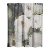 Moody Close-Up Florals 71" x 74" Shower Curtain