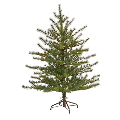 4ft. Pre-Lit Vancouver Mountain Pine Artificial Christmas Tree with Clear Lights
