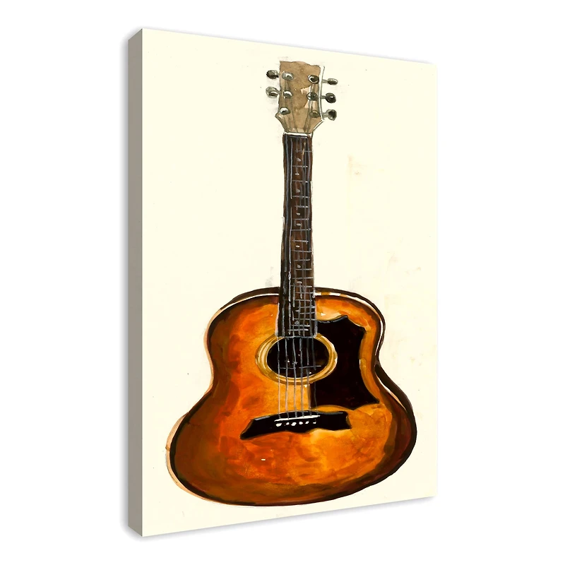 Traditional Guitar 24" x 36" Canvas Wall Art