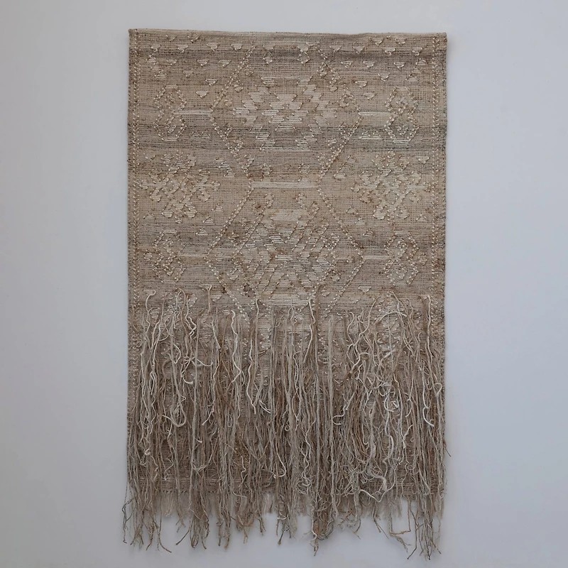 Hello Honey® Bohemian Embroidered Jute Wall Hanging