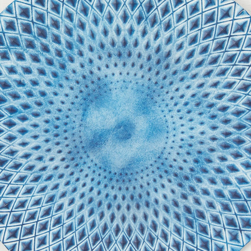 Blue Wood Coastal Abstract Art Wall Decor, Set of 4 16" x 16"