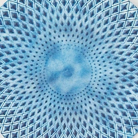 Blue Wood Coastal Abstract Art Wall Decor, Set of 4 16" x 16"