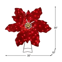 Mr. Christmas 35" Outdoor Twinkling LED Poinsettia