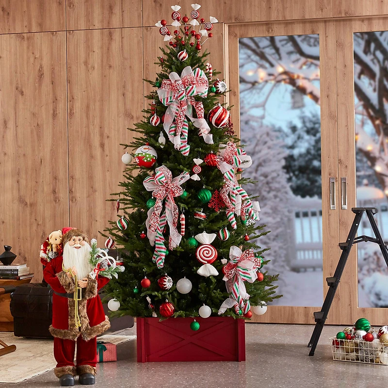 7.5ft. Unlit Green Slim Fir Artificial Christmas Tree