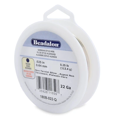 Beadalon® Gauge Non Tarnish Silver German Style Wire