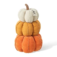Glitzhome® 13" Fall Stacked Fabric Pumpkin