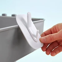 White Double Cart Hooks by Simply Tidy™, 2ct.