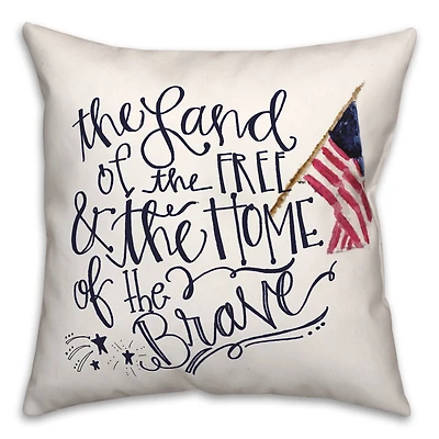 Land of the Free Throw Pillow