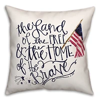 Land of the Free Throw Pillow