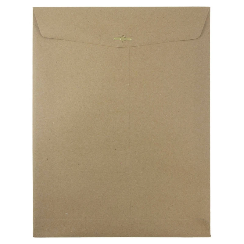 JAM Paper 10" x 13" Brown Kraft Catalog Envelopes