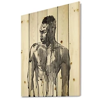 Designart - Handsome African Man Portrait On White I