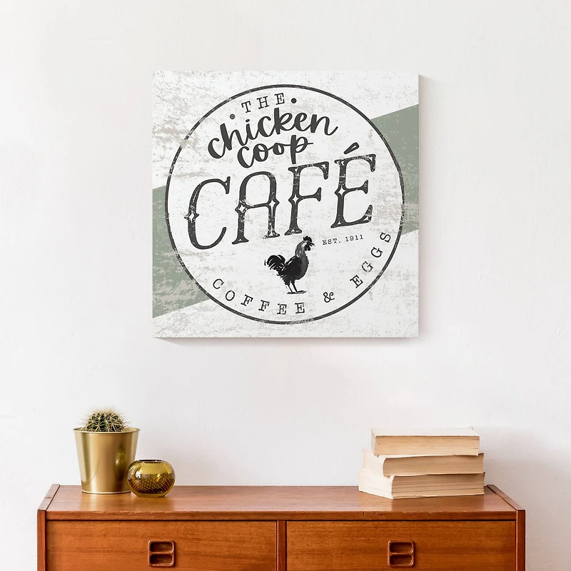 Chicken Coop Café Canvas Wall Art
