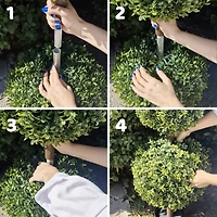 GreenSmart Dekor 4ft. Faux Boxwood Sphere Topiary Tree